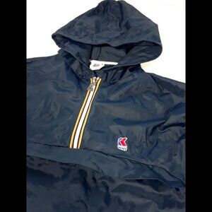 True Vintage K Way Navy Blue pouch windbreaker UNISEX Size 5 - See Measurements